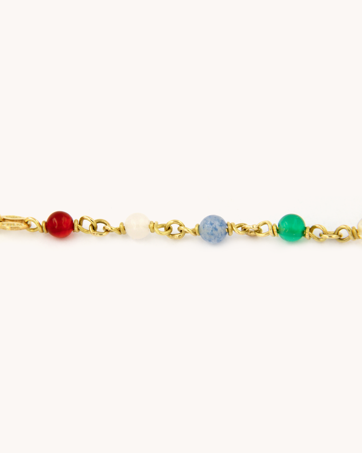 Collana Mediterraneo Messaggi dall’Angelo in oro giallo 18 carati con ciondoli Merù e angelo in smalto a fuoco