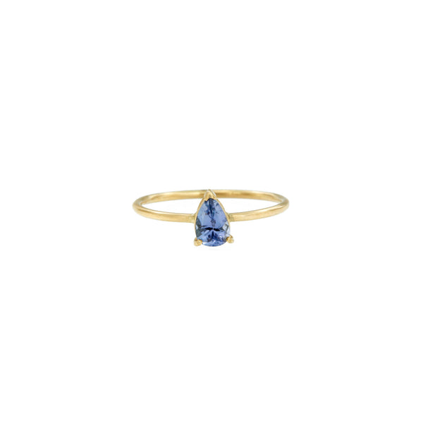 Tanzanite Drop Ring