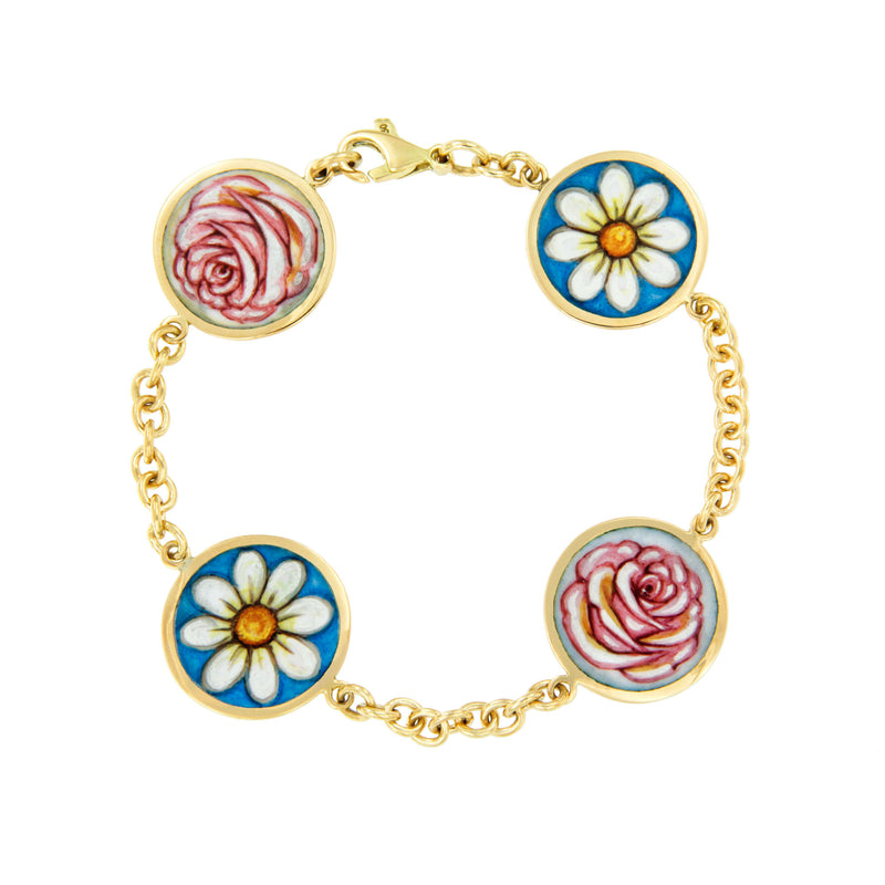 Daisy and Roses Bracelet