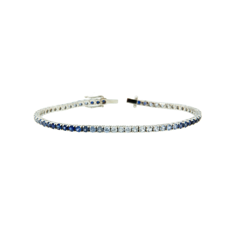 Blue Gradient Sapphire Bracelet