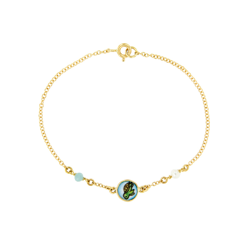 Turtle and Gems Bracelet