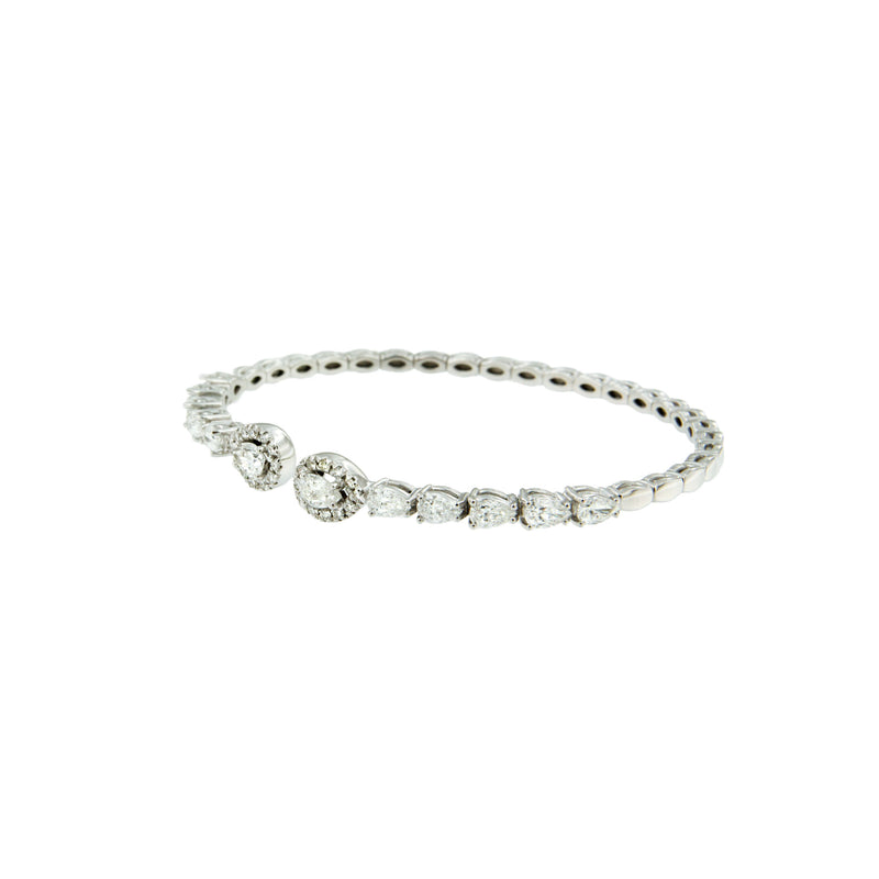Bracciale Rigido a Diamanti