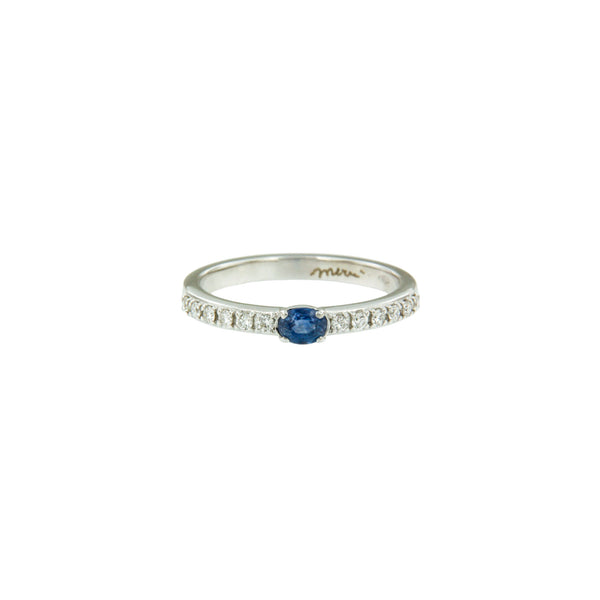 Ceylon Sapphire and Diamonds Ring