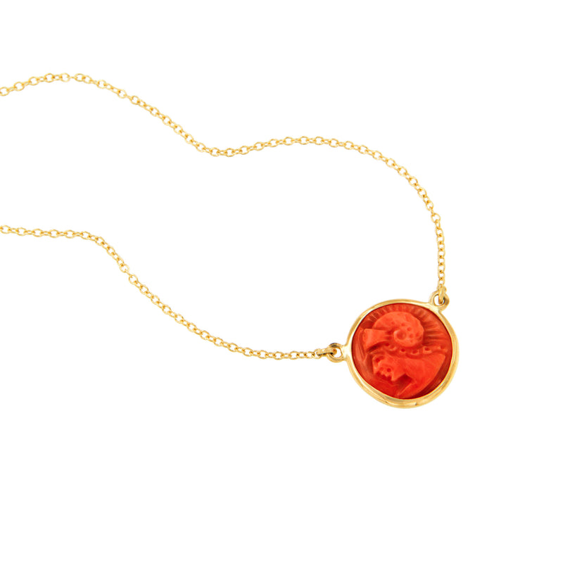 Warrior Red Coral Necklace