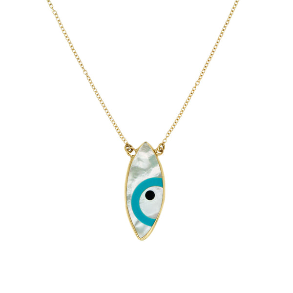 Abstract Evil Eye Necklace
