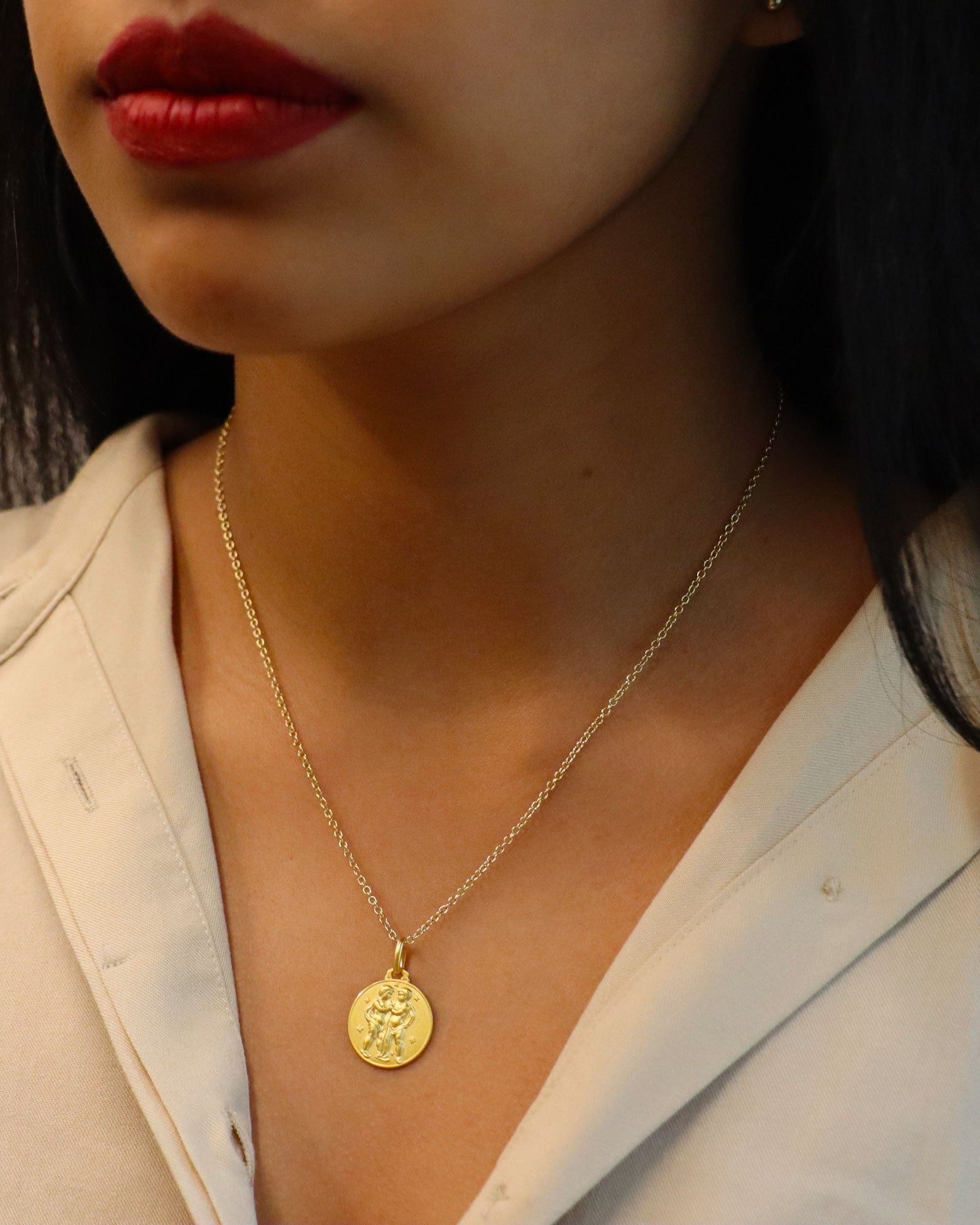 Gemini Zodiac Small Pendant