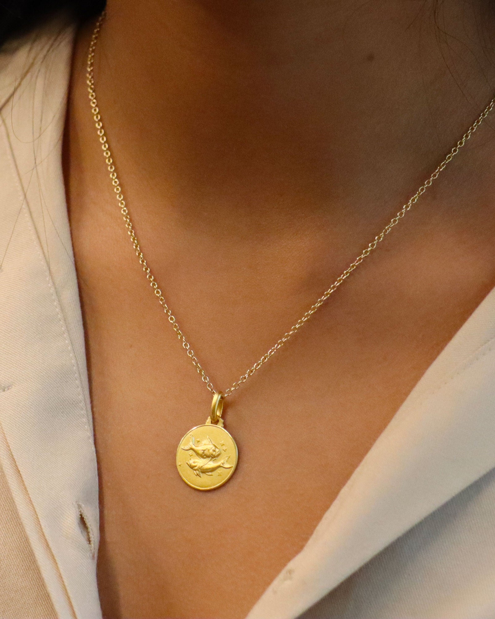 Pisces Zodiac Small Pendant