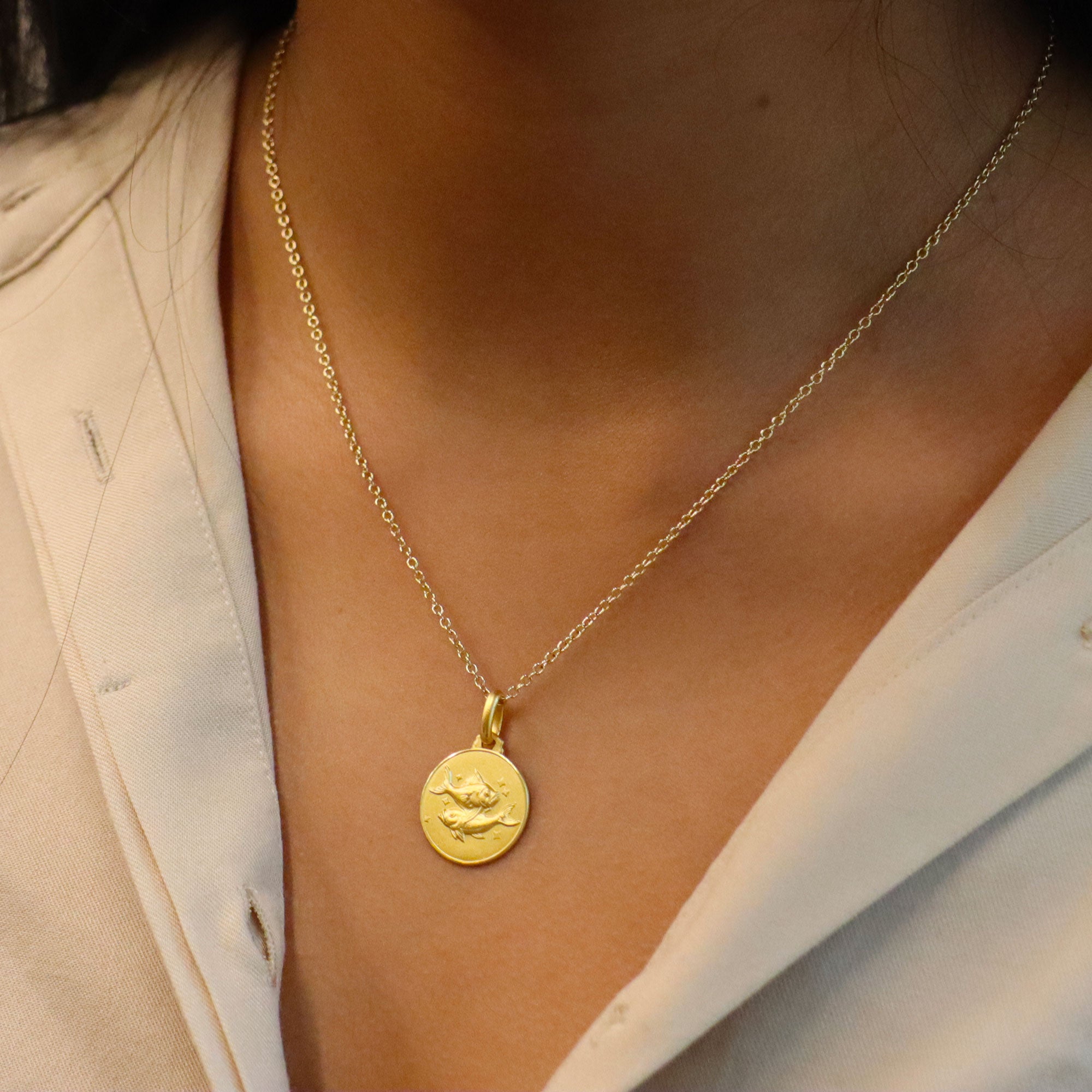 Pisces Zodiac Small Pendant