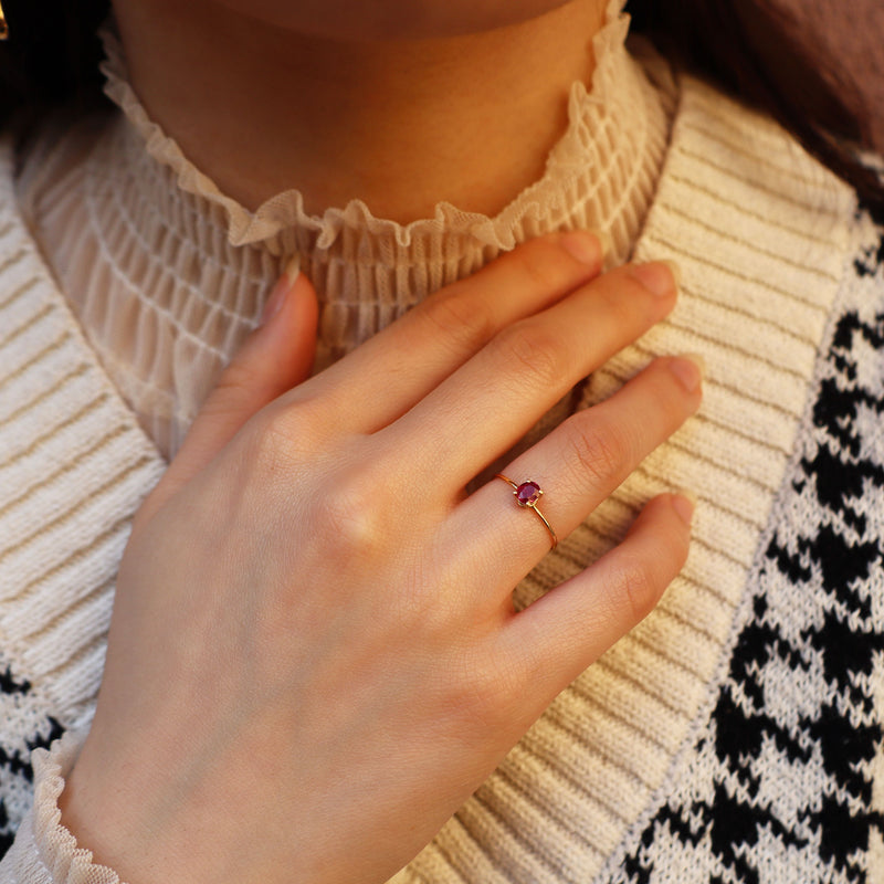 Oval Ruby Ring