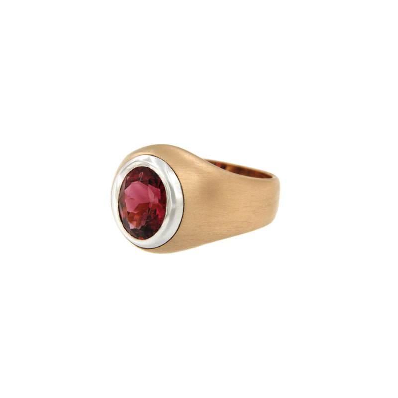 Rose Gold Rubellite Ring