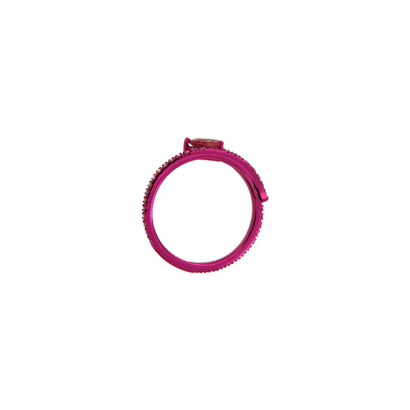 Pink Sapphire Serpentino Ring