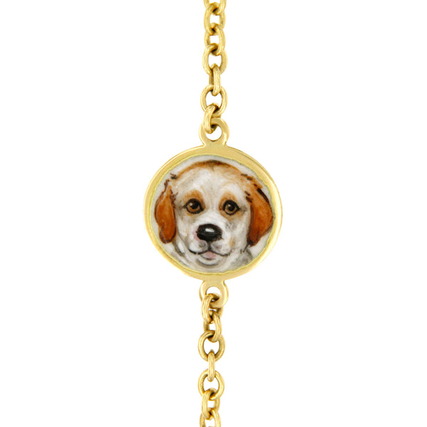 Dog Enamel Bracelet