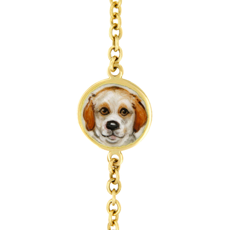 Dog Enamel Bracelet