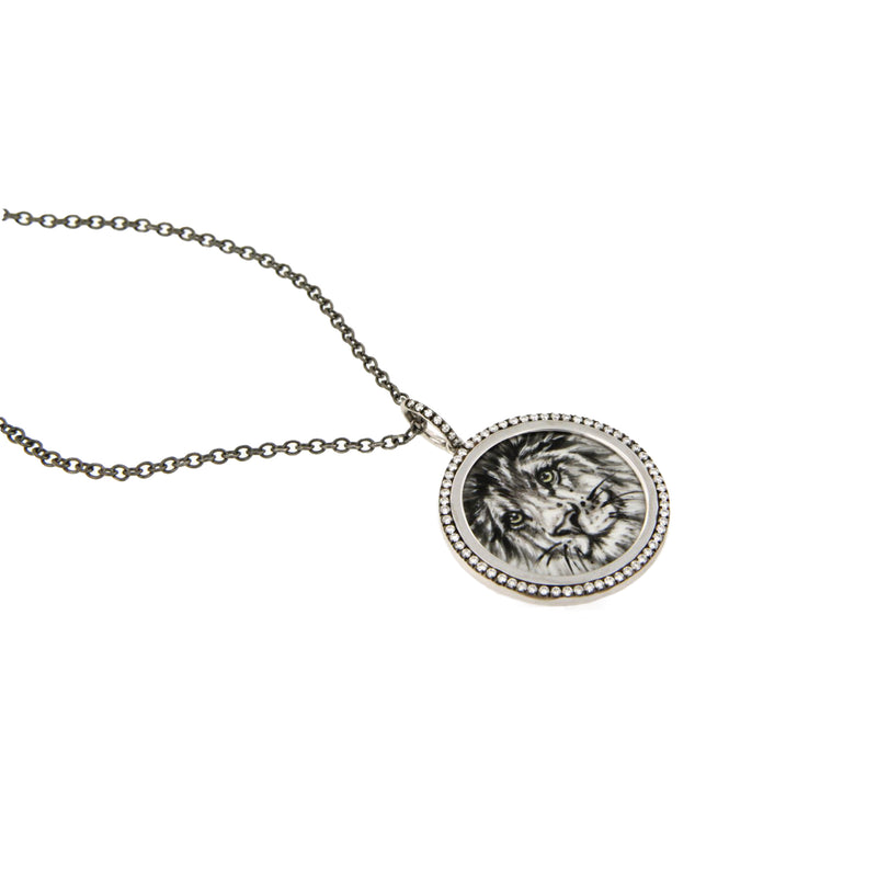 Diamond Lion Necklace