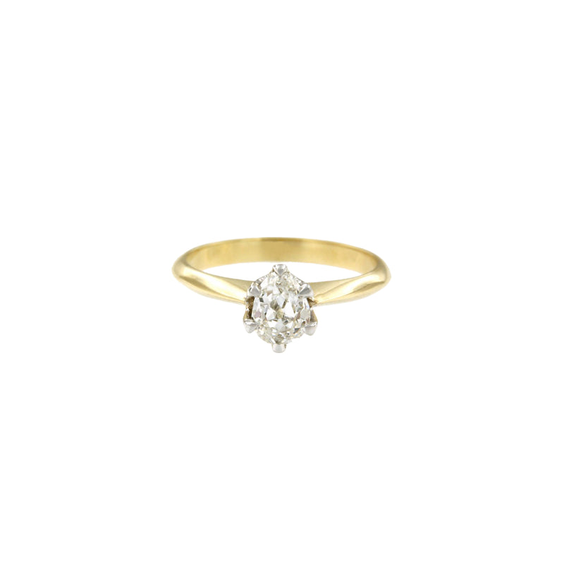 Pear Cut Diamond Engagement Ring 0.65ct