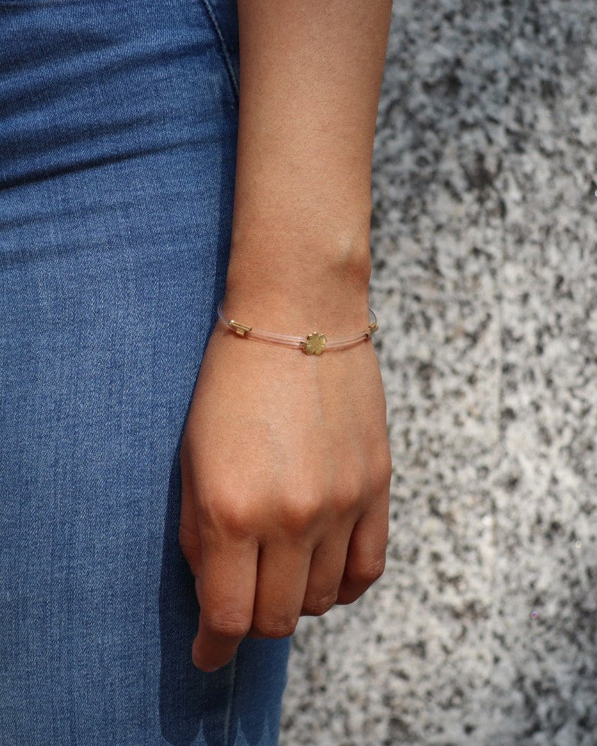Lucky Four-Leaf Clover Nylon Bracelet